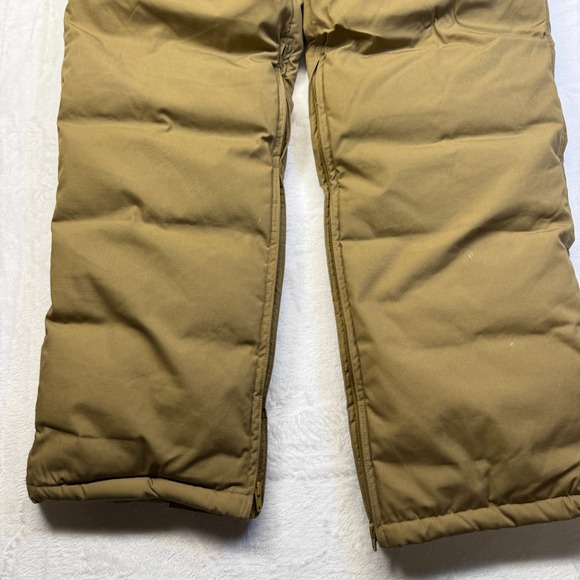 VTG  Cabelas Hunting Pants Goose Down Puffer Cargo Brown Mens Size Large - Picture 2 of 14